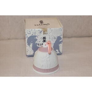 Lladro 1996 Christmas Bell #16297 Porcelain Holiday Ornament w/ Box Spain